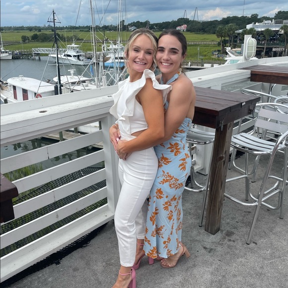 Hello Molly Leave Me Loving You MIDI Dress Blue - Small - Picture 4 of 5